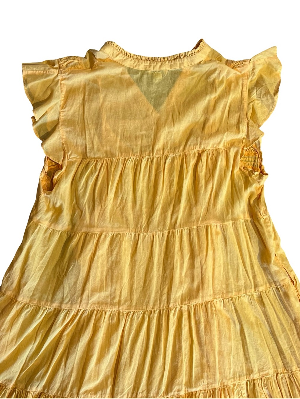 Sundance Yellow Tiered Midi Dress - Picture 7 of 13